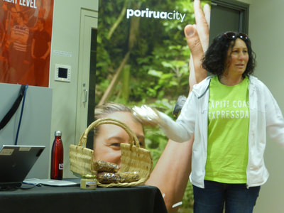 Ana pitching her cereal products at the Porirua PopUp Business School.